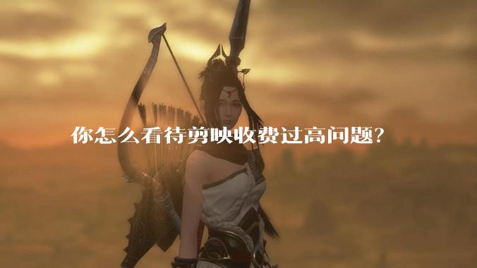 你怎么看待剪映收费过高问题?