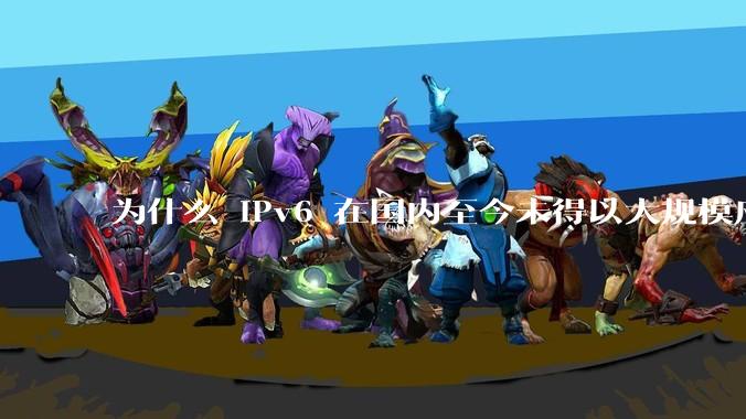 为什么 IPv6 在国内至今未得以大规模应用?