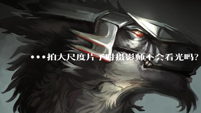 ***拍大尺度片子时摄影师不会看光吗?