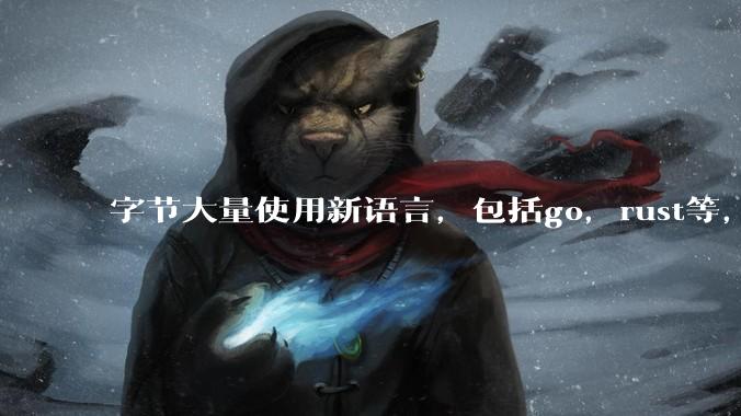 字节大量使用新语言,包括go,rust等,为什么阿里一直都抱着j***a不松手?