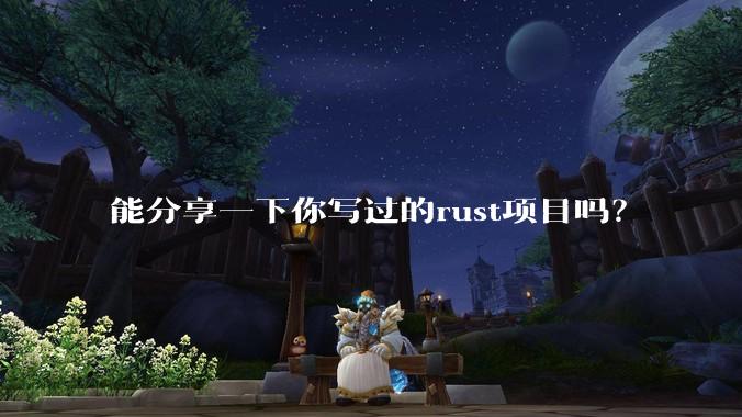 能分享一下你写过的rust项目吗?