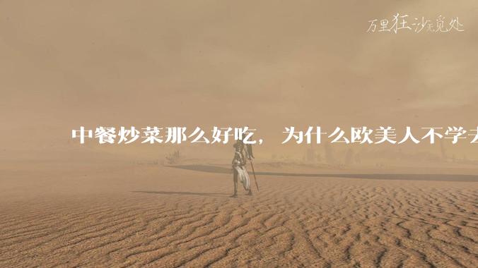 中餐炒菜那么好吃,为什么欧美人不学去?