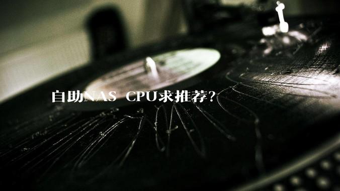 自助NAS CPU求推荐?