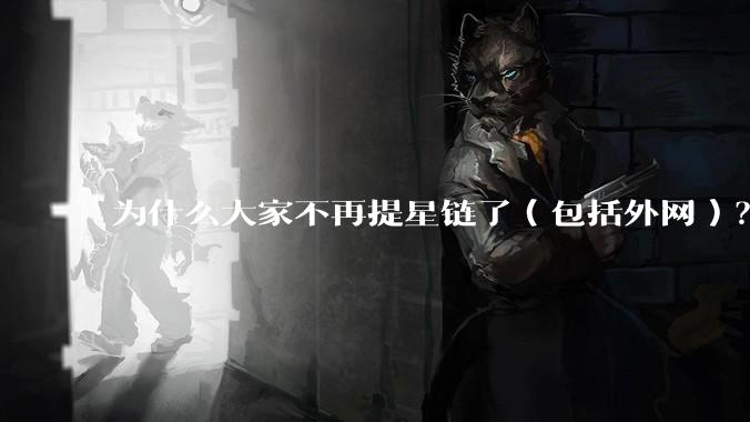 为什么大家不再提星链了(包括外网)?