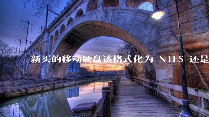 新买的移动硬盘该格式化为 NTFS 还是 exFAT?