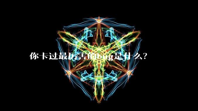 你卡过最厉害的bug是什么?