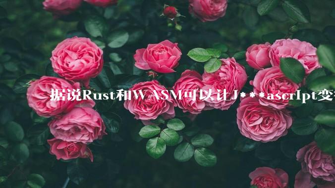 据说Rust和WASM可以让J***ascript变得更强,有值得推荐的项目吗?