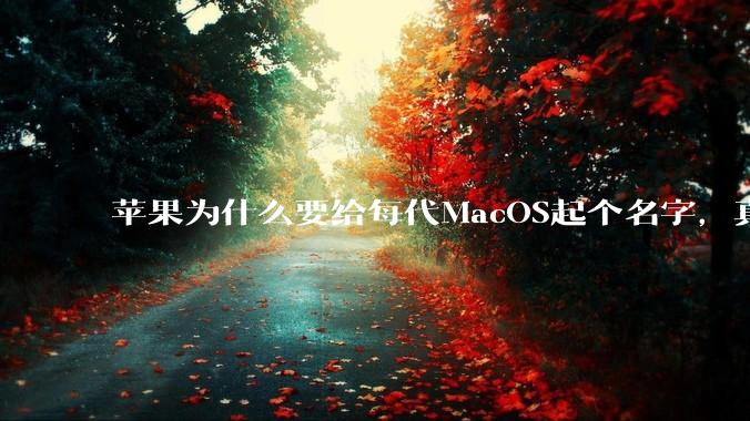 苹果为什么要给每代MacOS起个名字,真以为人们记得住分得清吗?