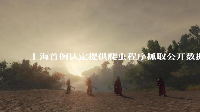 上海首例认定提供爬虫程序抓取公开数据构成提供侵入计算机信息系统程序罪案,该案件有哪些细节值得关注?