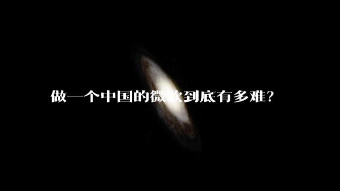 做一个中国的微软到底有多难?