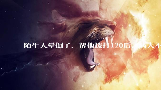 陌生人晕倒了,帮他拨打120后,病人不支付120出车费,这个费用谁来承担?