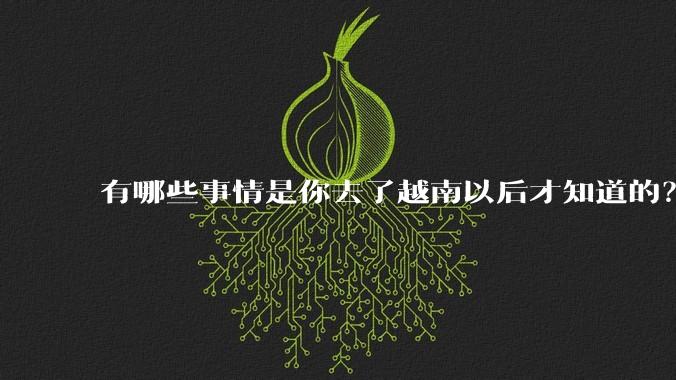 有哪些事情是你去了越南以后才知道的?