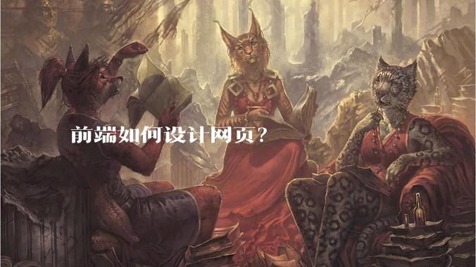 前端如何设计网页?
