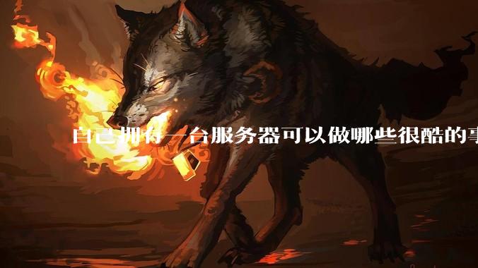 自己拥有一台服务器可以做哪些很酷的事情?
