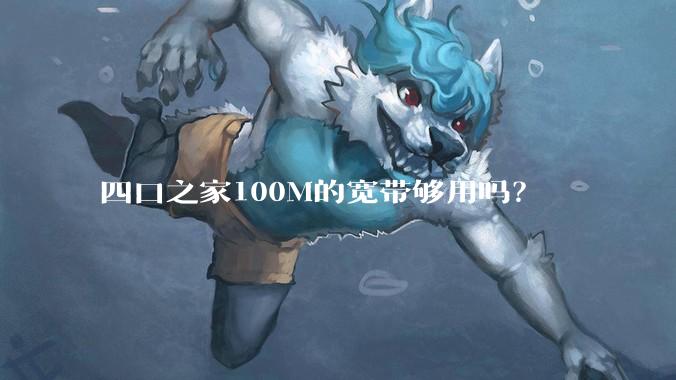 四口之家100M的宽带够用吗?