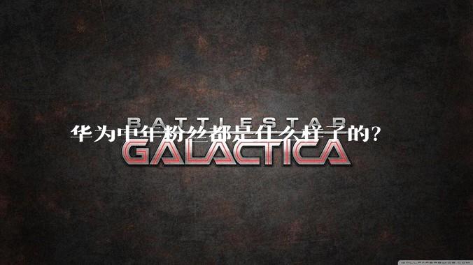 华为中年粉丝都是什么样子的?