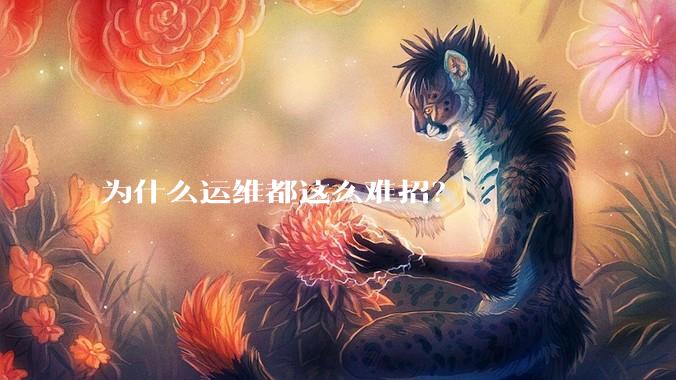 为什么运维都这么难招?