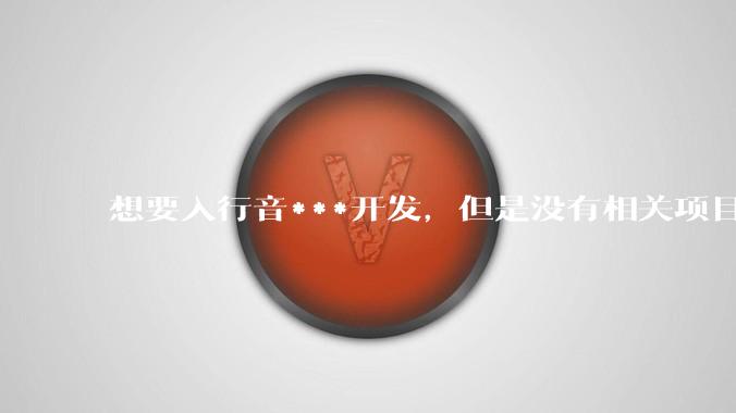 想要入行音***开发,但是没有相关项目经验怎么办?