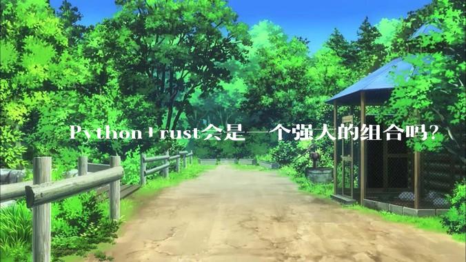 Python+rust会是一个强大的组合吗?