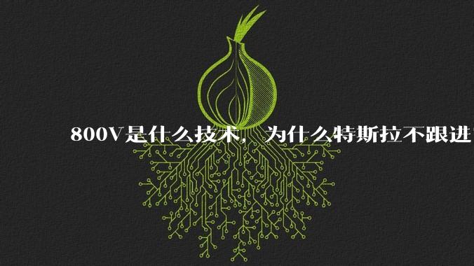 800V是什么技术,为什么特斯拉不跟进?