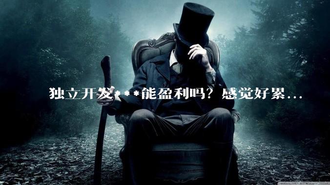 独立开发***能盈利吗?感觉好累...