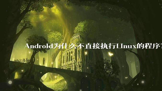Android为什么不直接执行Linux的程序?而是自己搞一套?