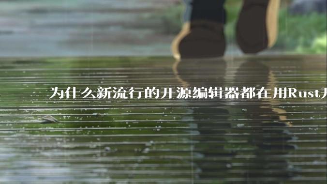 为什么新流行的开源编辑器都在用Rust开发?