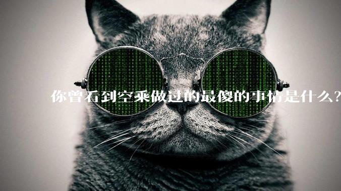 你曾看到空乘做过的最傻的事情是什么?