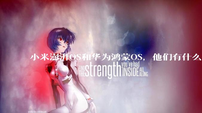小米澎湃OS和华为鸿蒙OS,他们有什么不一样,谁更有发展前途?