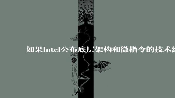 如果intel公布底层架构和微指令的技术细节,能否帮助程序员写出更高效的代码?intel为何不这么做?