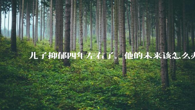 儿子抑郁四年左右了,他的未来该怎么办?