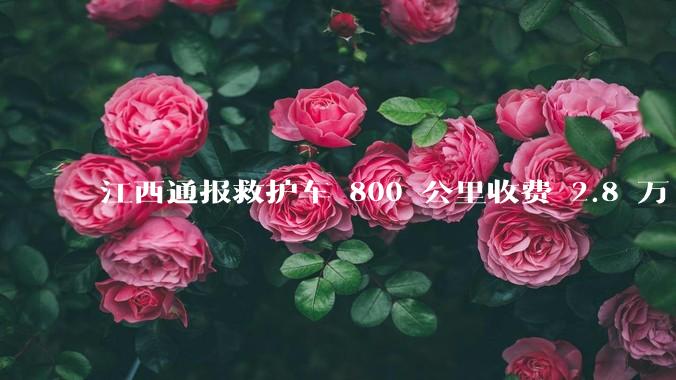 江西通报救护车 800 公里收费 2.8 万「不合理,暂停医院转运服务」,该医院要承担怎样的法律责任?