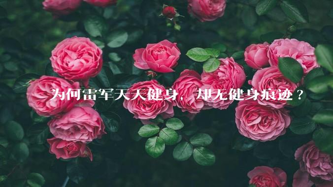 为何雷军天天健身,却无健身痕迹?