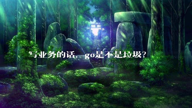 写业务的话,go是不是垃圾?