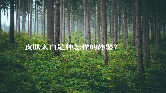 皮肤太白是种怎样的体验?