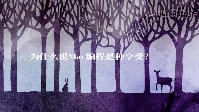 为什么说Mac编程是种享受?