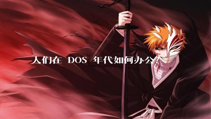 人们在 DOS 年代如何办公?