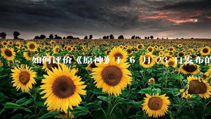 如何评价《原神》于 6 月 23 日发布的新角色立绘「轰隆雷鸣波 · 伊涅芙」?