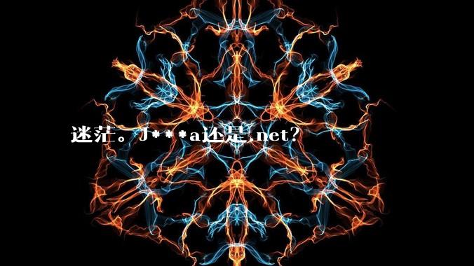 迷茫。J***a还是.net?