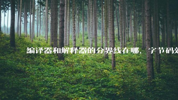 编译器和解释器的分界线在哪,字节码效率能否无限接近机器码?