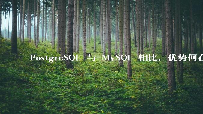 PostgreSQL 与 MySQL 相比,优势何在?