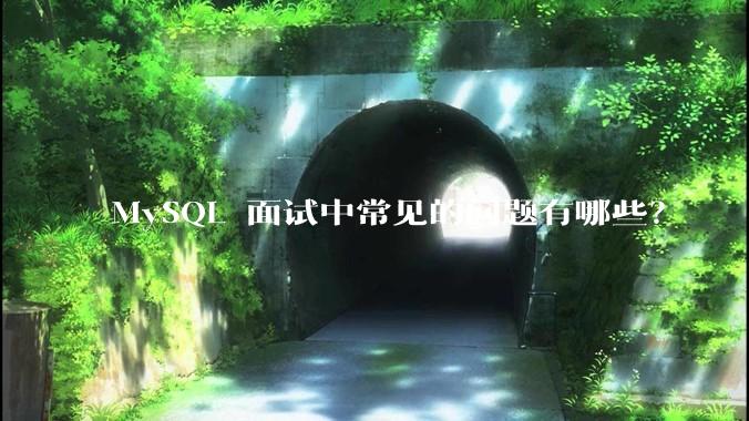 MySQL 面试中常见的问题有哪些?