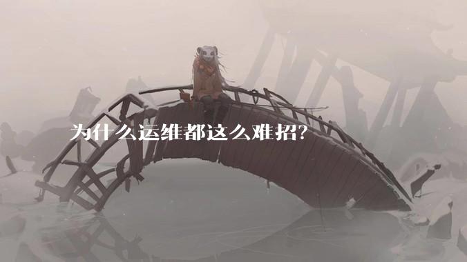 为什么运维都这么难招?