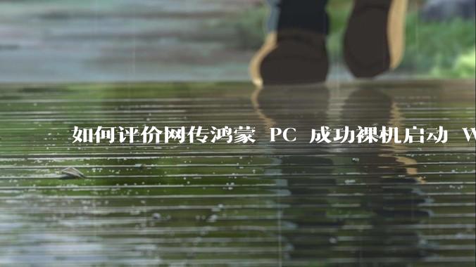 如何评价网传鸿蒙 PC 成功裸机启动 Windows ARM?