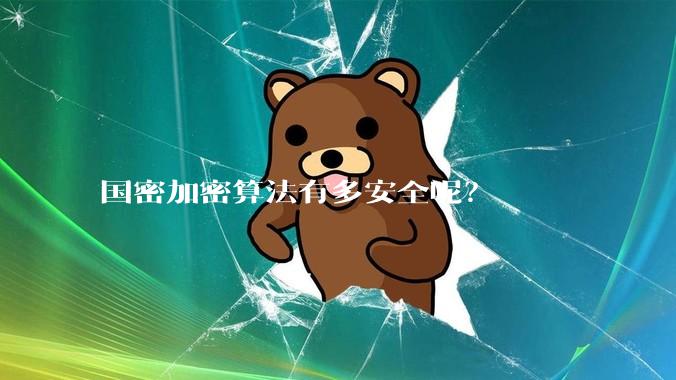 国密加密算法有多安全呢?