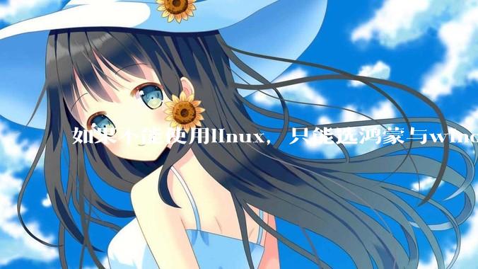 如果不能使用linux,只能选鸿蒙与windows,你会选哪个?