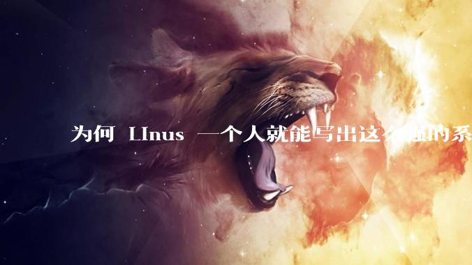 为何 Linus 一个人就能写出这么强的系统,中国却做不出来?