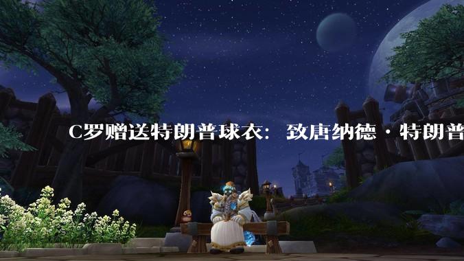 C罗赠送特朗普球衣:致唐纳德•特朗普总统,为和平而战。如何评价?