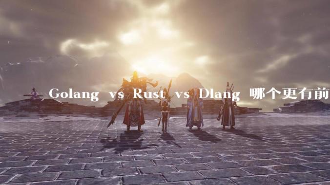 Golang vs Rust vs Dlang 哪个更有前途,哪位大牛这 3 门语言都用过?