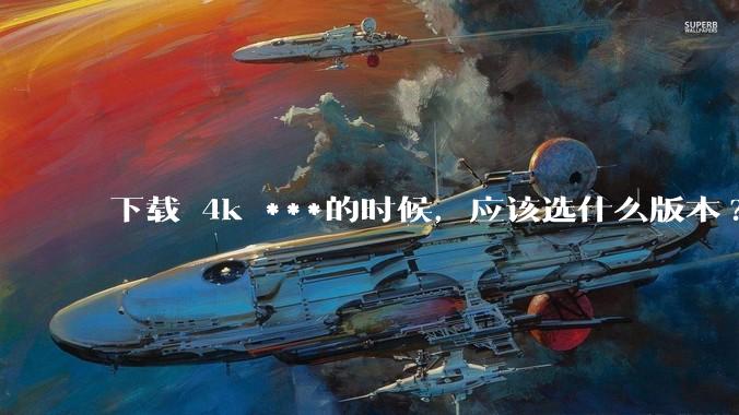 下载 4k ***的时候,应该选什么版本?
